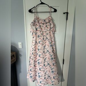 Beautiful Floral Pink Dress 🌸